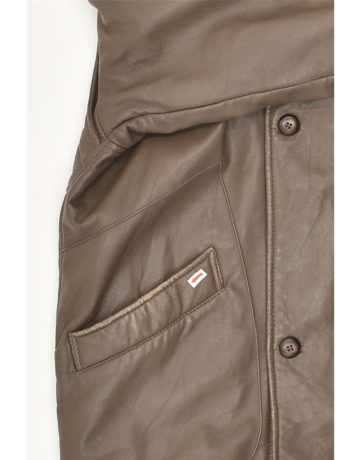 Giacca in Pelle Uomo CONBIPEL IT 46 Piccola Pelle Marrone