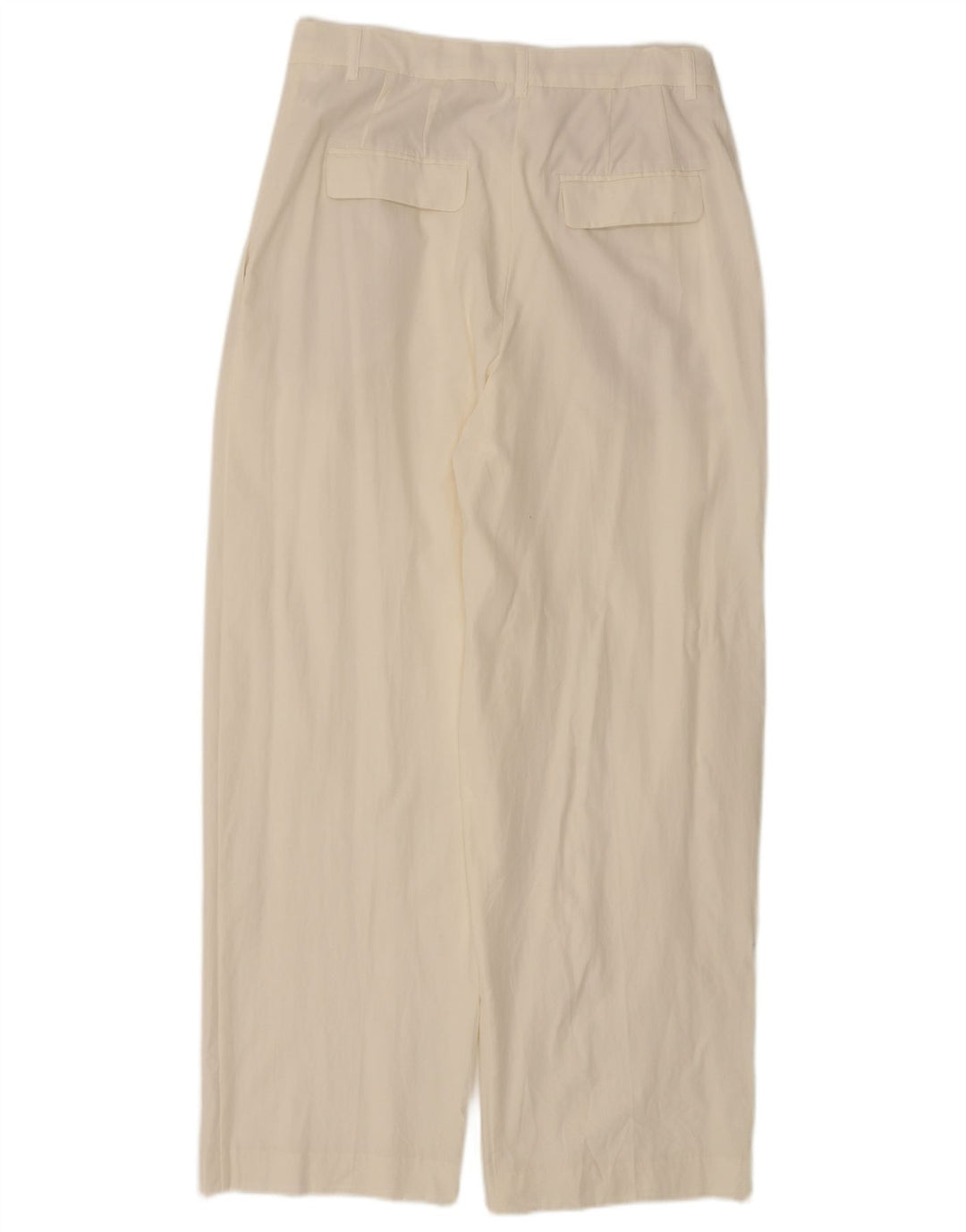Pantaloni chino con pegging da donna Zara medi W28 L29 Lyocell bianco