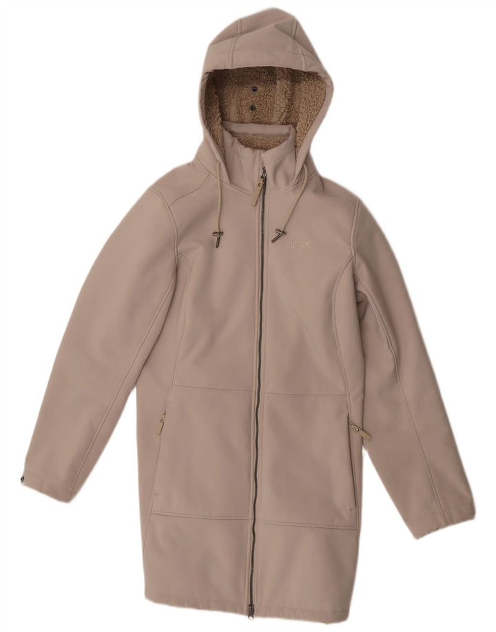 Cappotto giacca a vento con cappuccio da donna Jack Wolfskin UK 10/12 Beige medio