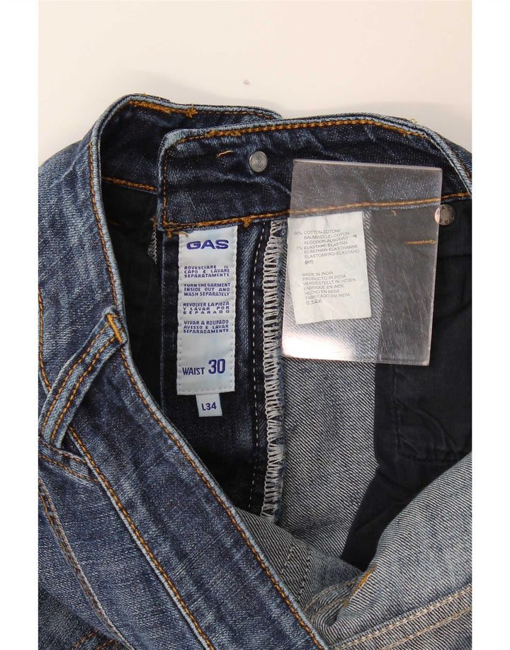 Jeans dritti da donna Gas W30 L29 cotone blu