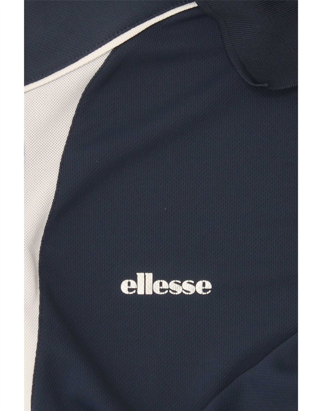 Polo da uomo Ellesse color block medio blu navy