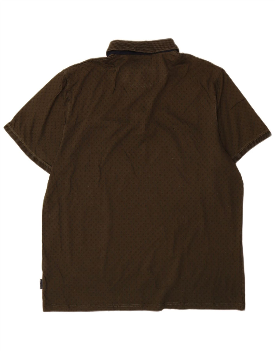 Polo da uomo Ted Baker taglia 5 XL cotone maculato kaki