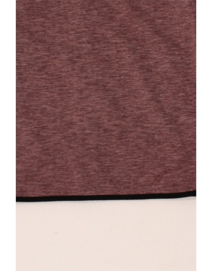 JACK & JONES Mens Zip Hoodie Sweater XS Burgundy Polyester Vintage Jack & Jones and Second-Hand Jack & Jones from Messina Hembry 