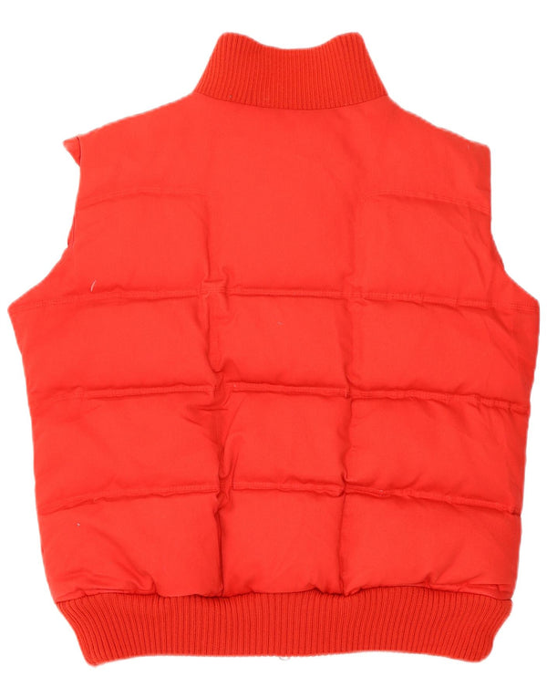 Gilet imbottito da donna Nike UK 10/12 cotone rosso medio