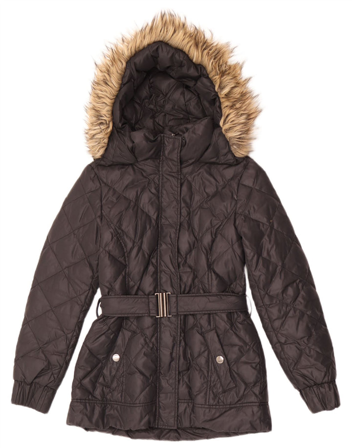 Giacca imbottita con cappuccio da donna ESPRIT UK 10 piccola nera