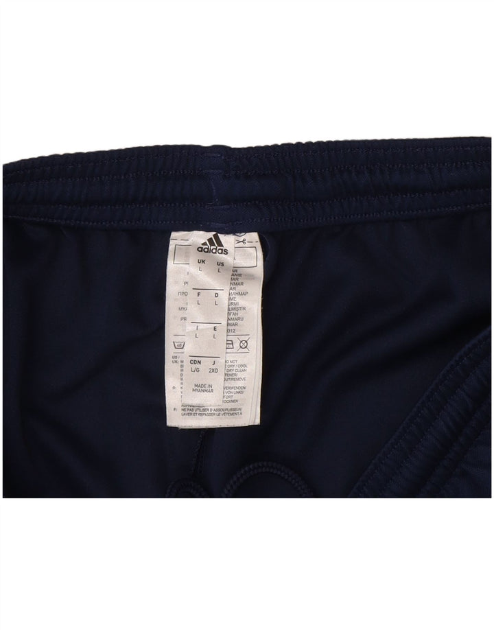 Pantaloncini sportivi Adidas Aeroready da uomo di grandi dimensioni in poliestere blu navy