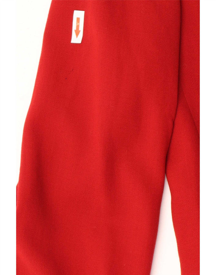 Giacca blazer a 3 bottoni da donna Max Mara UK 8 piccola lana rossa