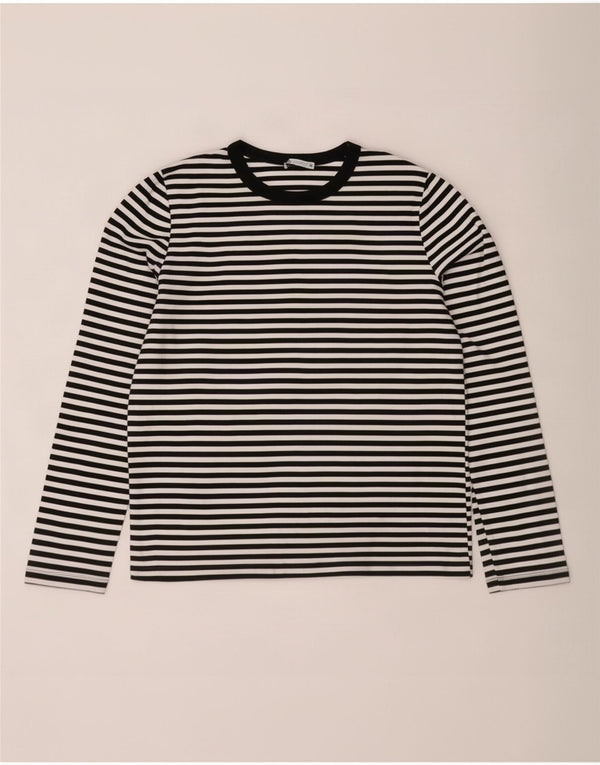 Top Zara da donna a maniche lunghe UK 18 XL cotone a righe nere