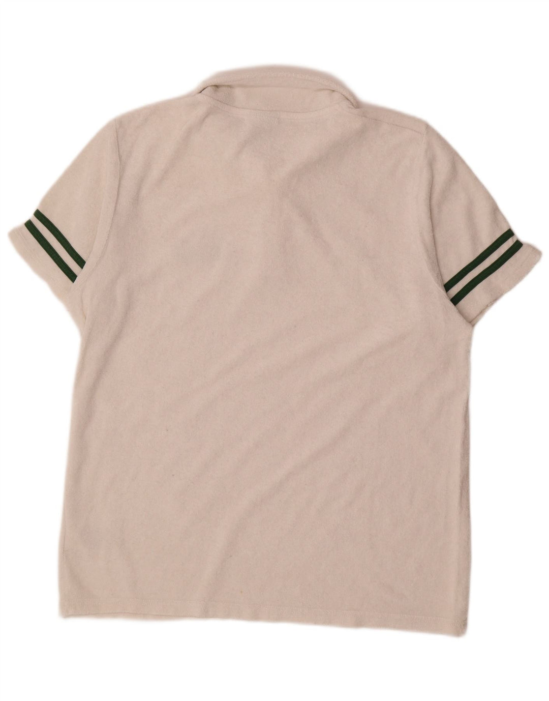 Polo Ellesse da uomo in velluto, grande, cotone bianco