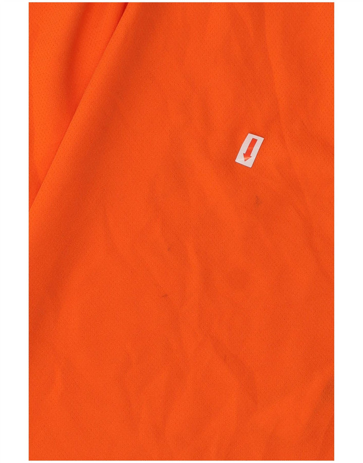 T-shirt da uomo PUMA Top in poliestere color block arancione medio