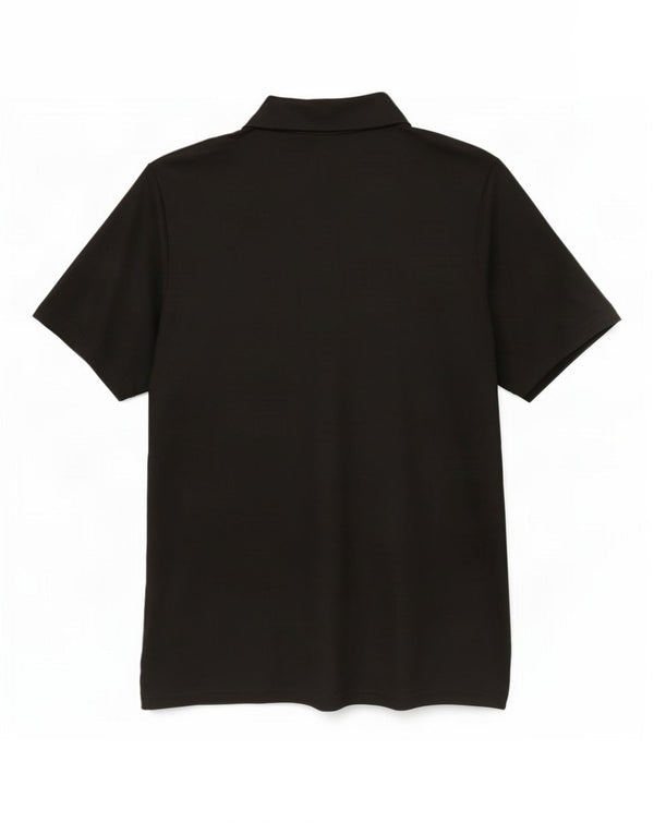 Polo Adidas Aeroready da uomo grande in poliestere nero
