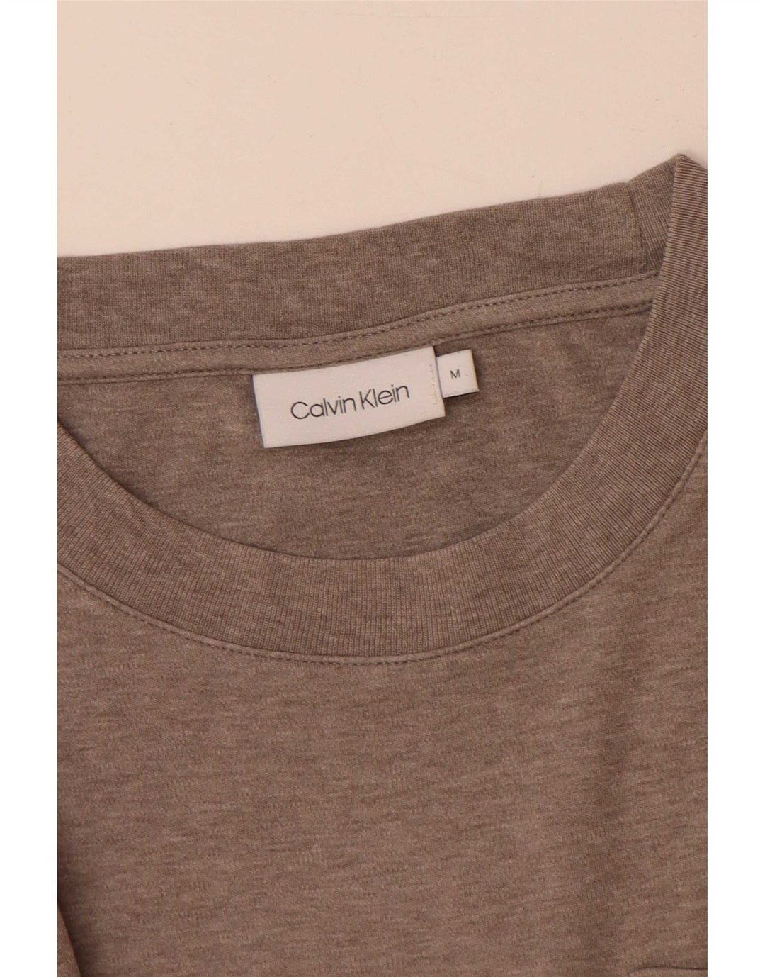 Maglietta da uomo Calvin Klein marrone medio