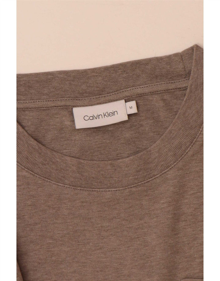 Maglietta da uomo Calvin Klein marrone medio