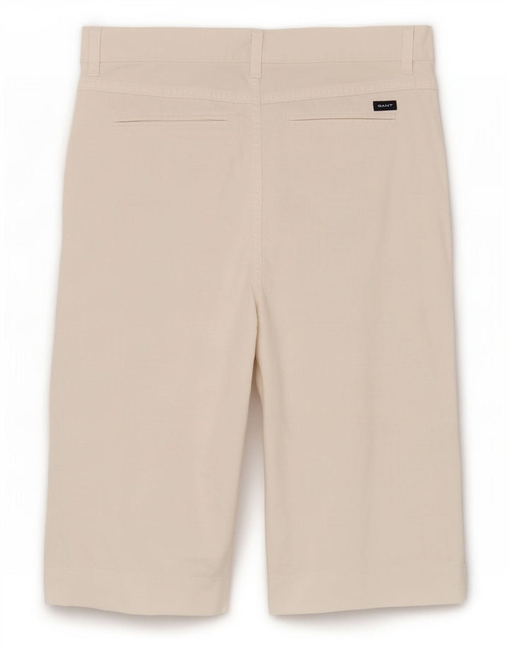 Bermuda da donna Gant W30 cotone bianco sporco medio