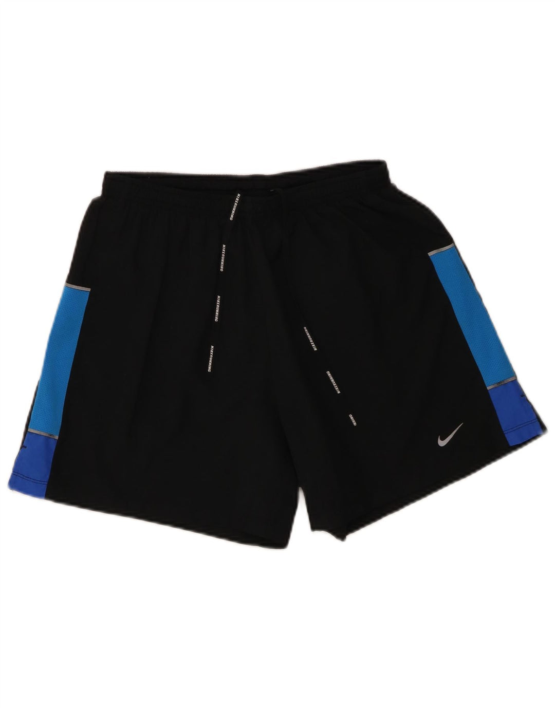 Pantaloncini sportivi Nike Dri Fit da uomo, colore nero medio, in poliestere color block