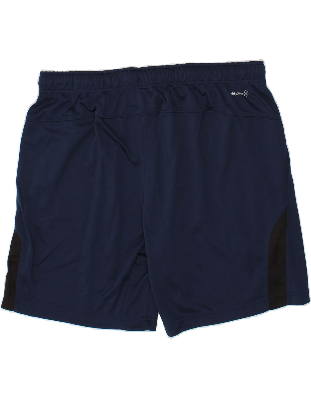 RUSSELL ATHLETIC Mens Sport Shorts XL Navy Blue Colourblock Polyester Vintage Russell Athletic and Second-Hand Russell Athletic from Messina Hembry 