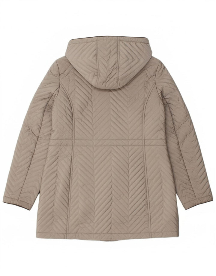 Soprabito trapuntato da donna Dkny UK 16 grande grigio