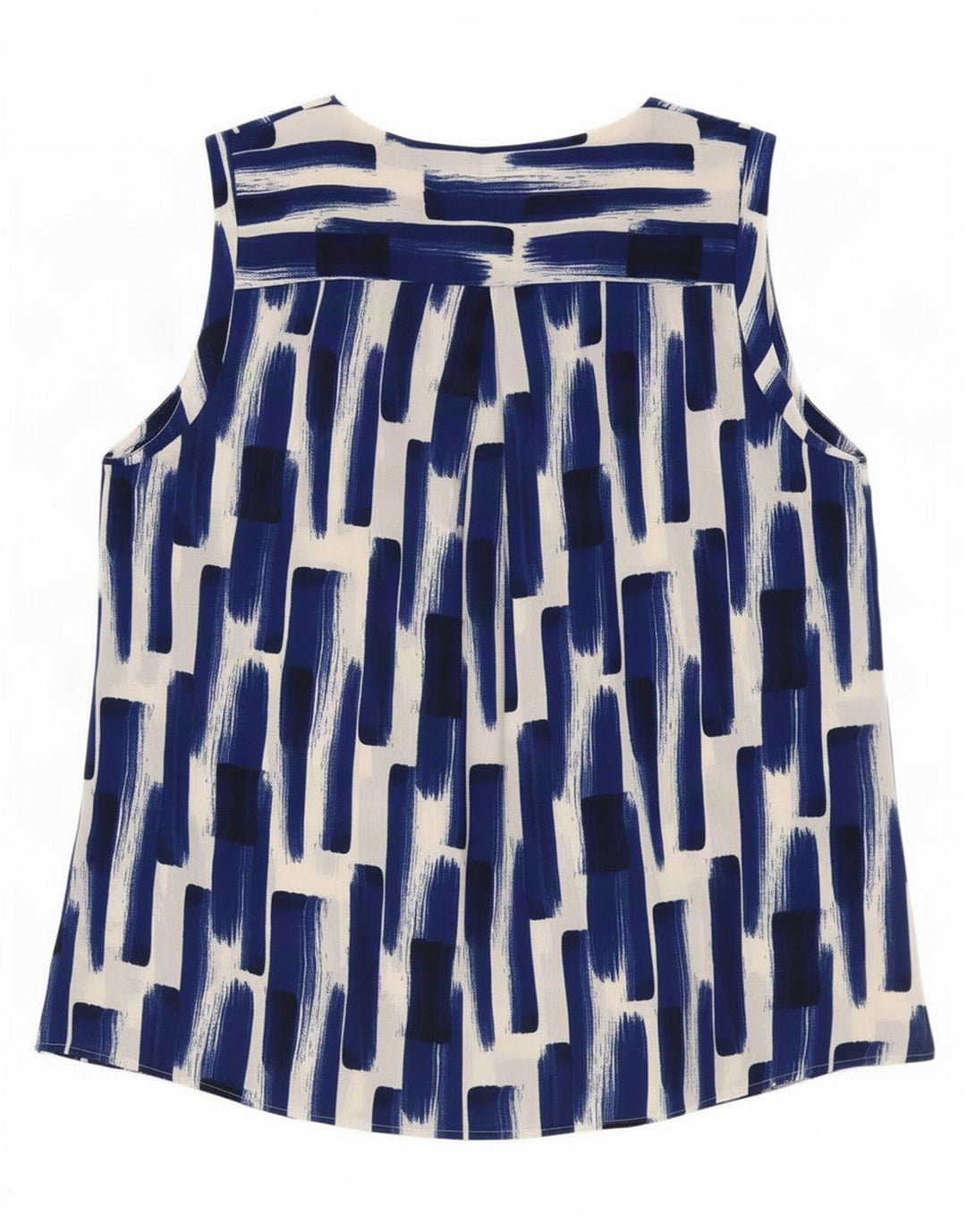 Marks & Spencer Camicetta con motivo astratto da donna Top UK 14 Large Blu