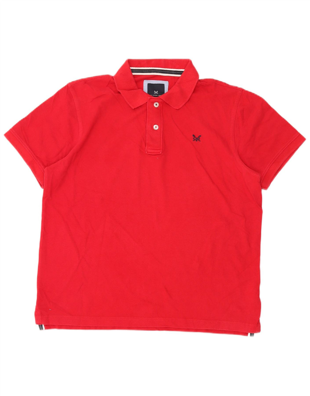 Crew Clothing Polo da uomo grande in cotone rosso