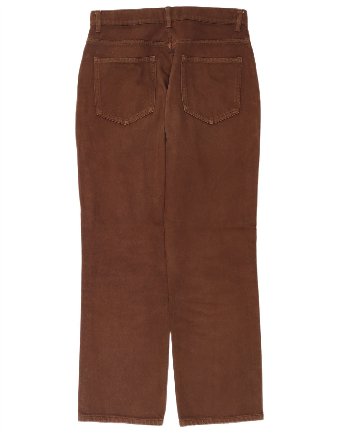 Jeans dritti a vita alta da donna Zara EU 40 medio W30 L28 marrone