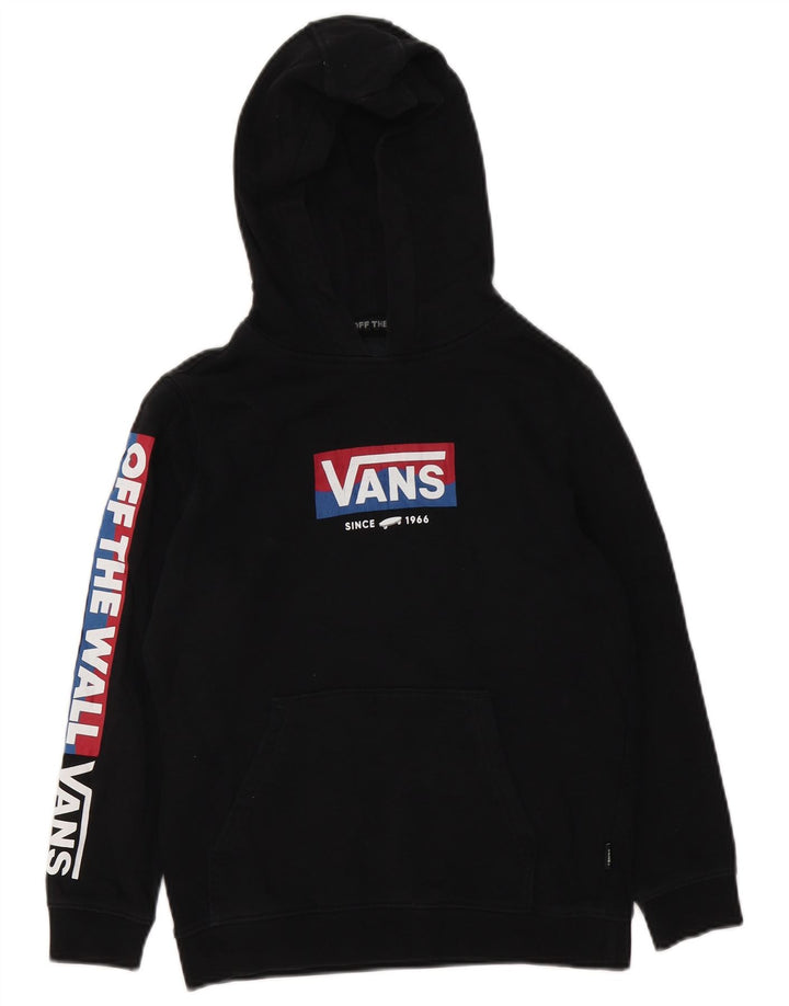 Felpa con cappuccio grafica da ragazzo Vans 8-9 anni piccola nera