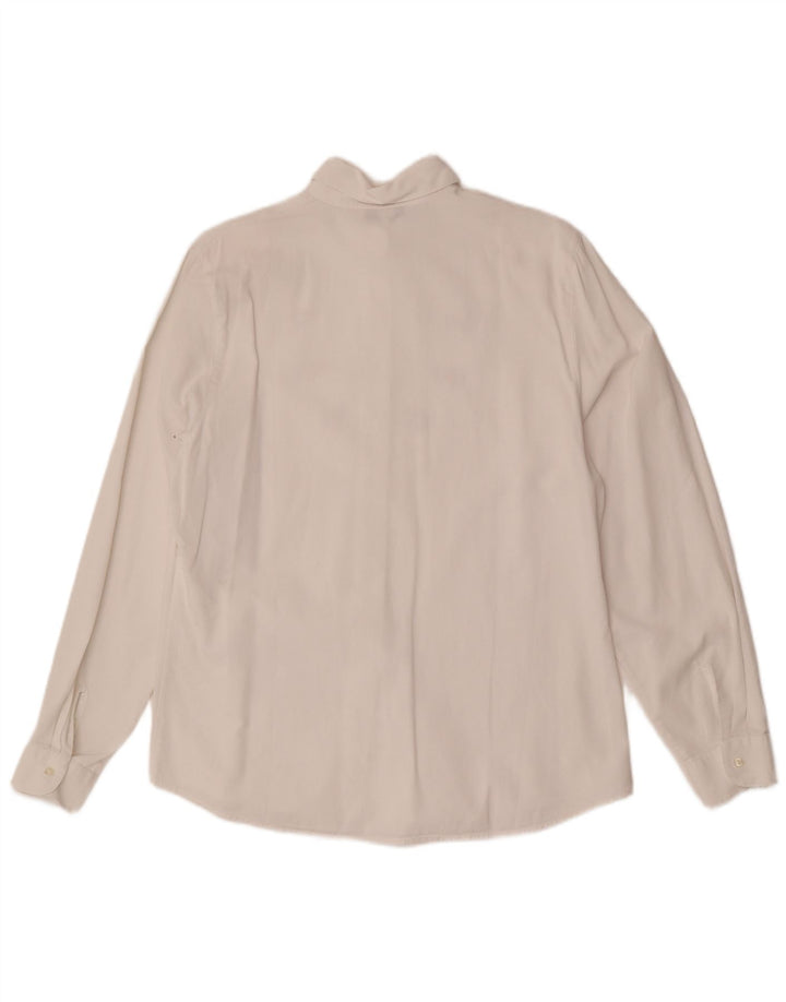 Naracamicee Camicia grafica da donna Camicetta UK 14 Medio Bianco Etnico