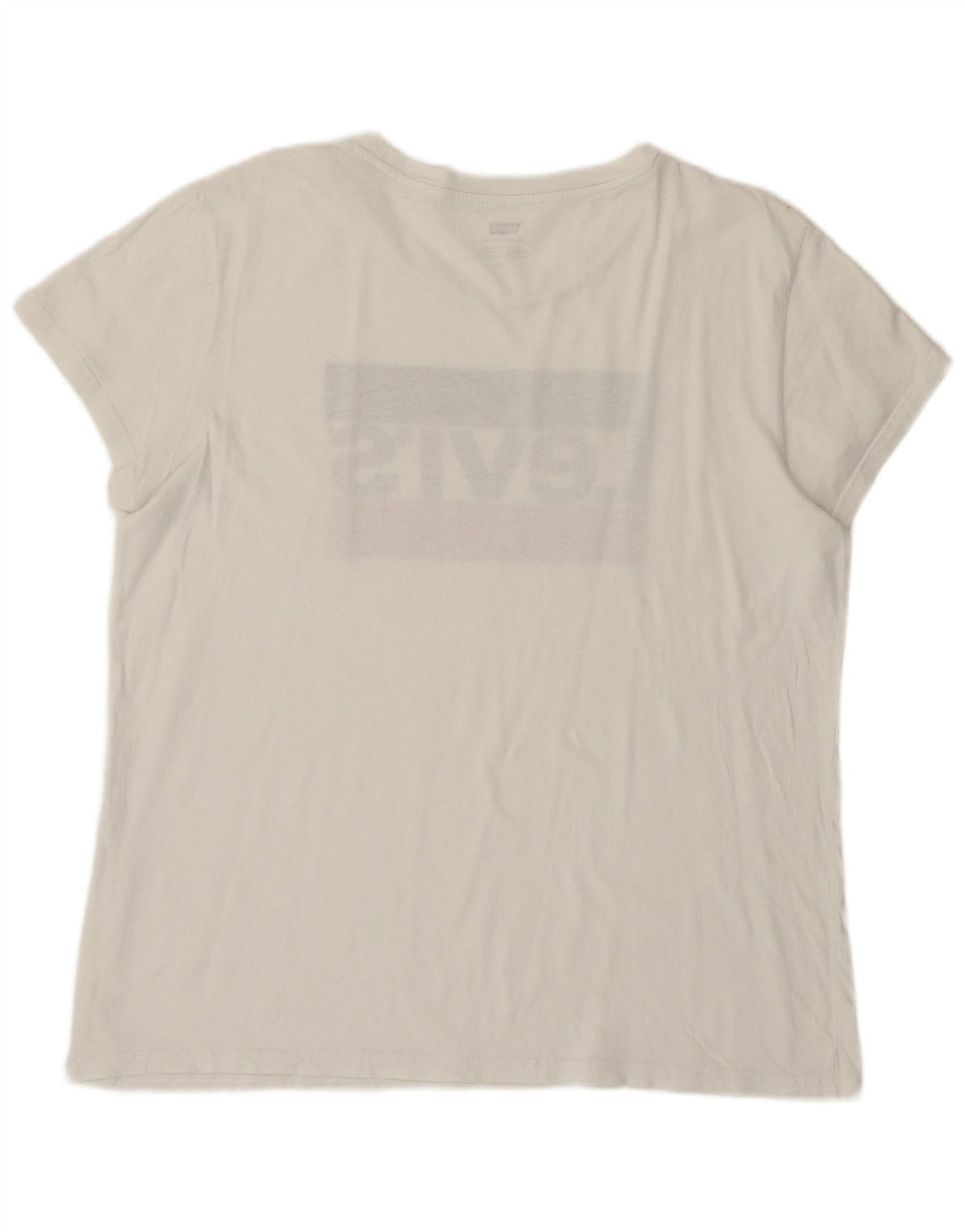 T-shirt grafica da donna LEVI'S Top UK 16 grande bianca