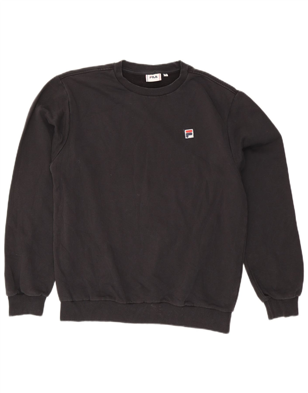 Felpa Fila Uomo Maglione Cotone Nero Medio