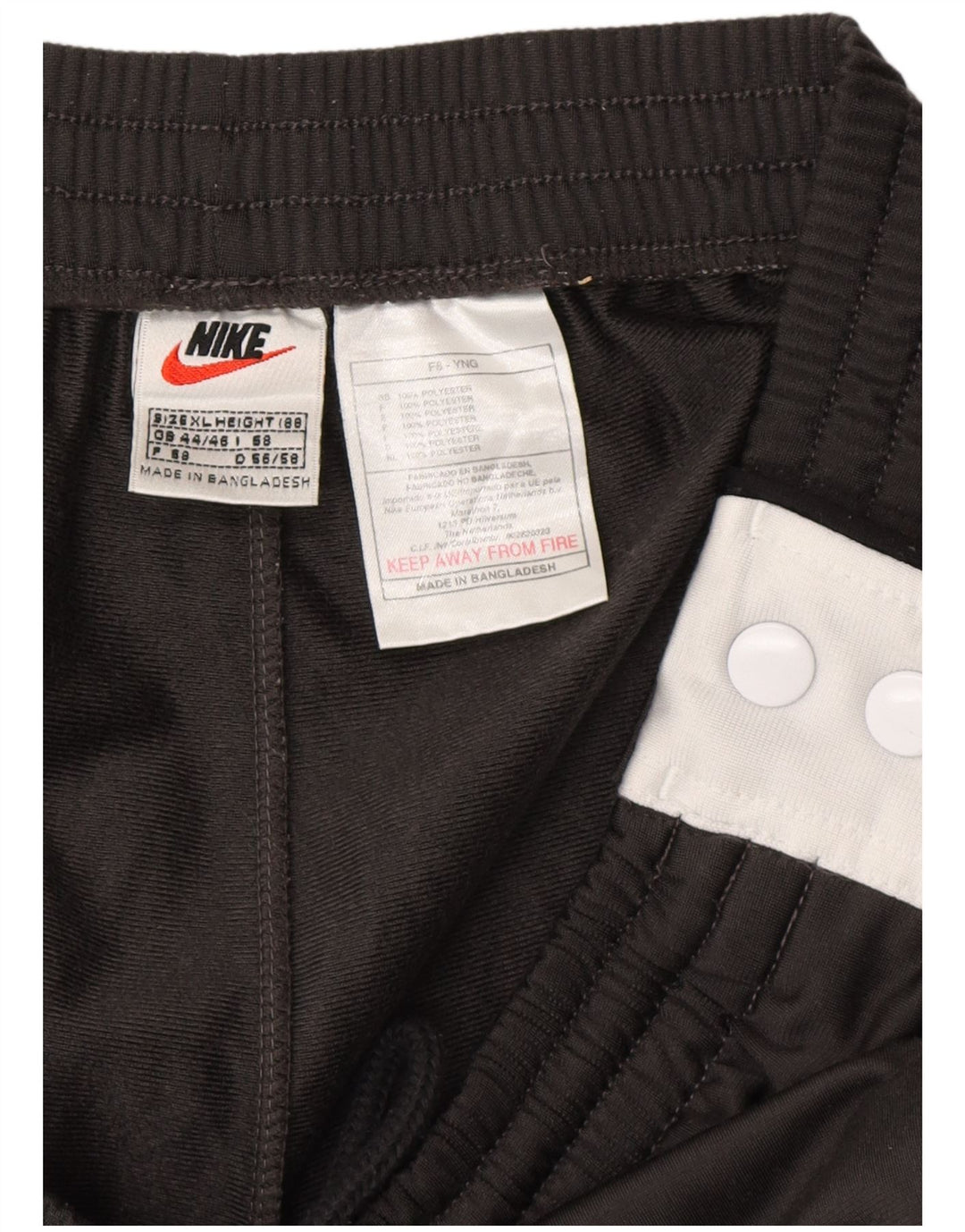 Pantaloni da tuta da uomo NIKE UK 44/46 XL Poliestere color block nero