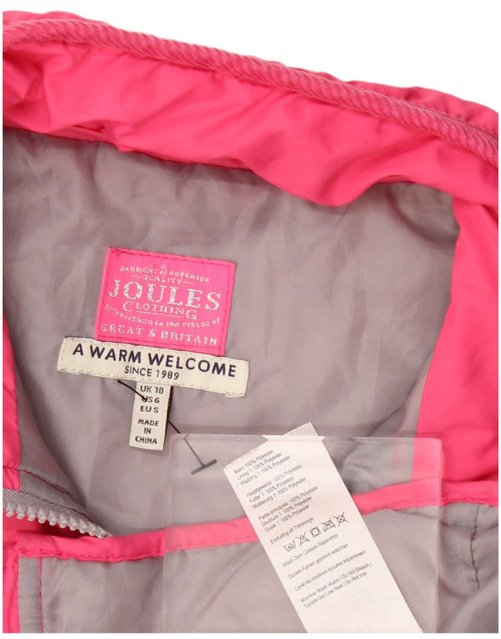 Gilet trapuntato da donna JOULES UK 10 piccolo poliestere rosa