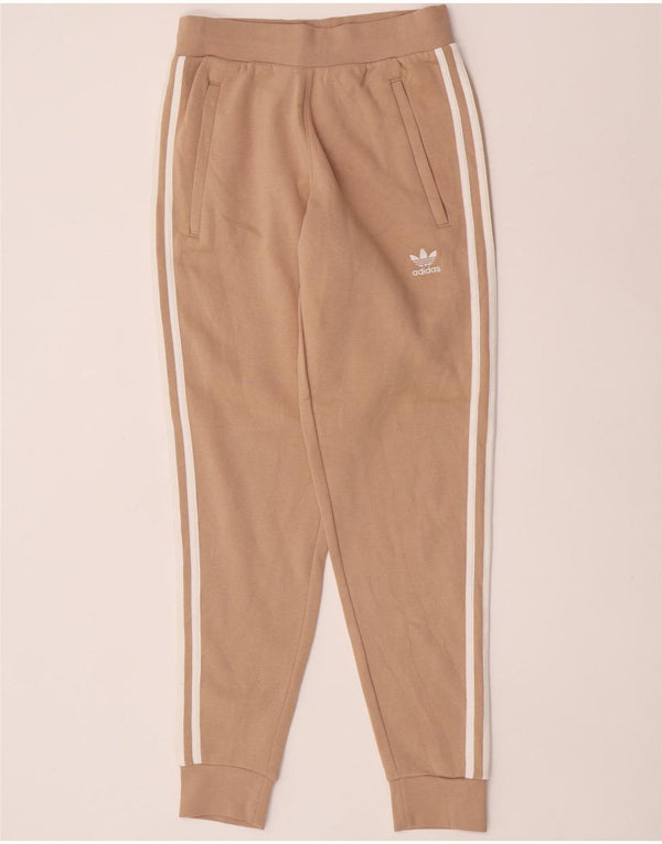 Pantaloni da tuta da donna Adidas Joggers UK 8 Small Beige Cotton