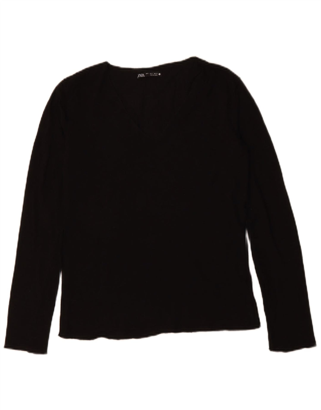 Maglia ZARA da donna a maniche lunghe UK 10 piccola nera