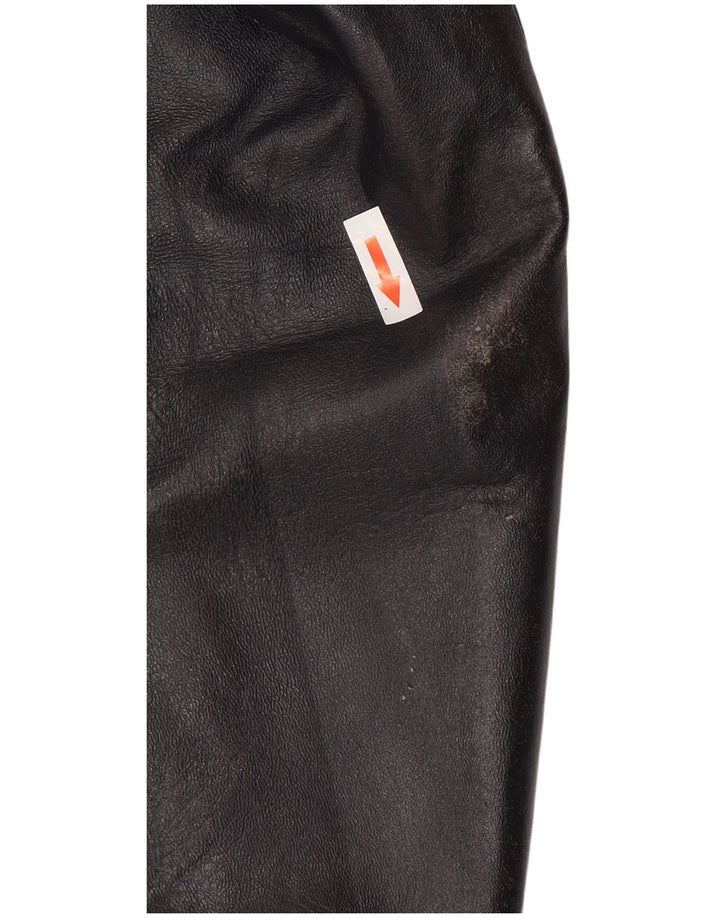 Giacca in pelle vintage da uomo UK 40 grande nera