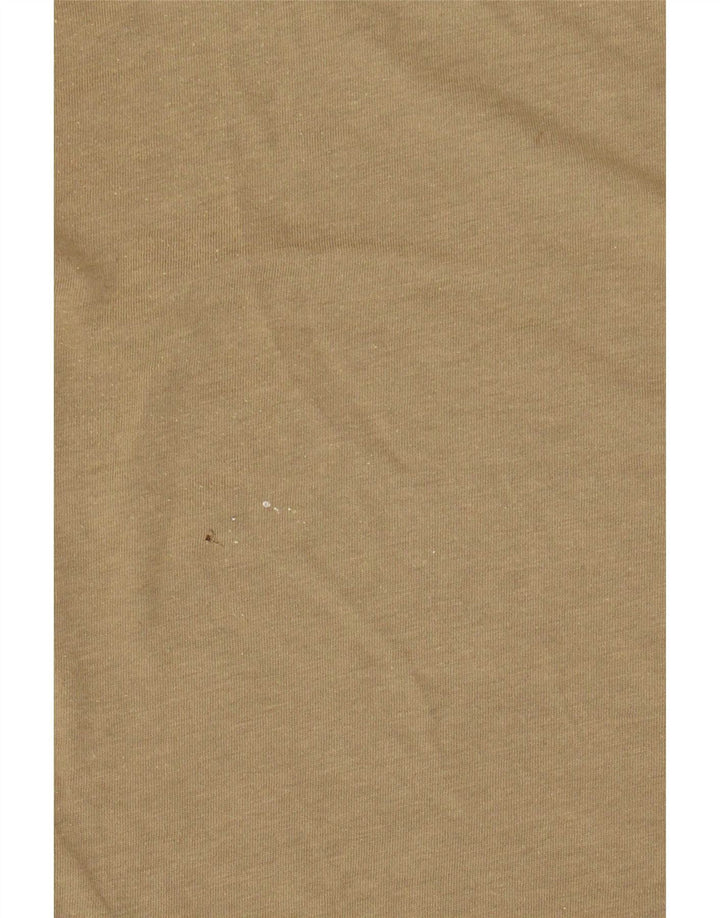 T-shirt da uomo Adidas Top in cotone kaki medio