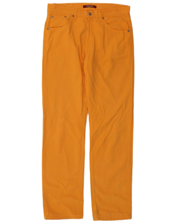 Pantaloni casual dritti da uomo Carrera IT 50 Large W34 L33 Cotone arancione