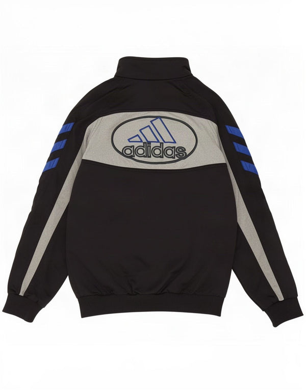Giacca da ginnastica grafica da ragazzo Adidas 11-12 anni Colorblock nera