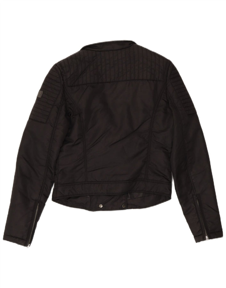 Giacca da motociclista corta da donna Replay UK 12 media nera