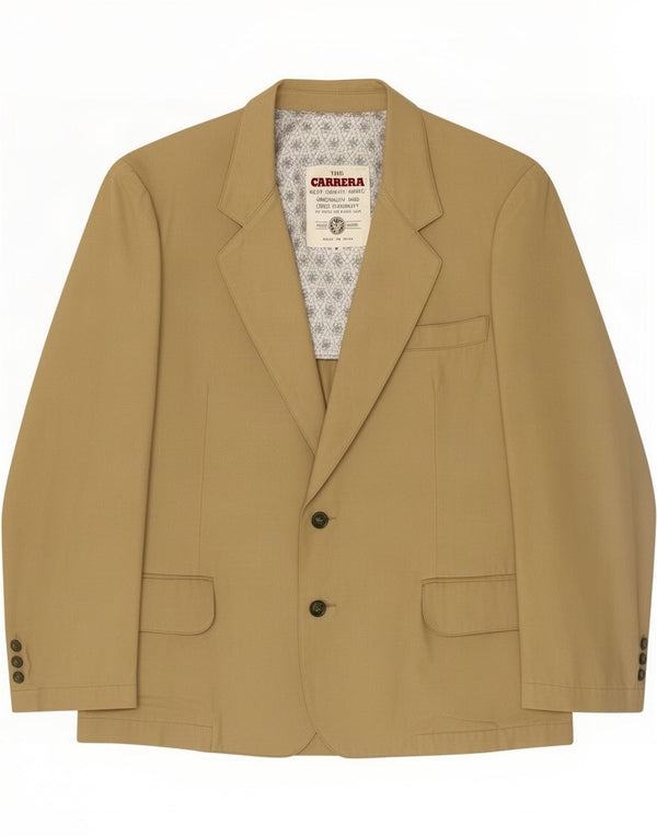 Carrera Giacca blazer a 2 bottoni da uomo UK 38 Viscosa beige medio