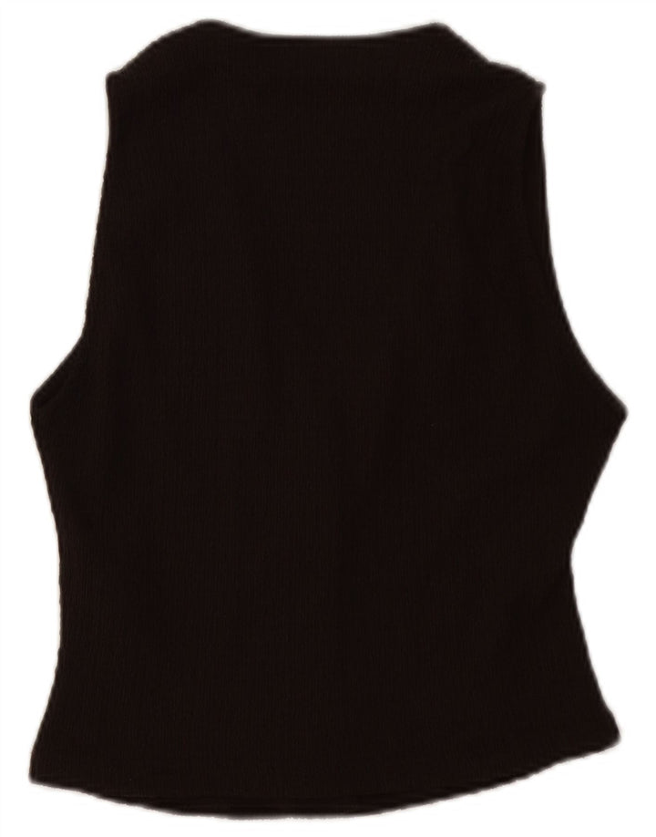 Gilet da Donna ZARA UK 8 Small Marrone Poliestere