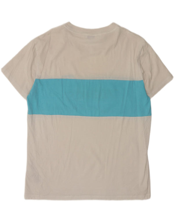 Maglietta grafica da donna Calvin Klein Top UK 16 Large White Colourblock