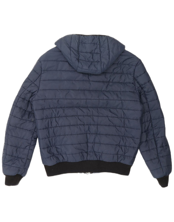 Giacca imbottita con cappuccio da uomo Refrigiwear IT 52 Large in poliestere blu navy