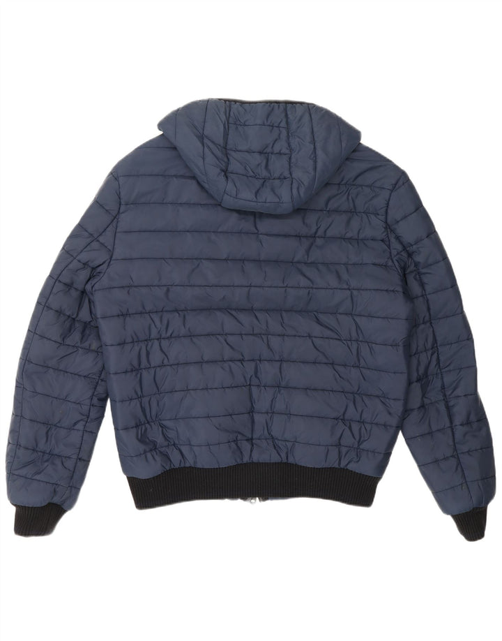 Giacca imbottita con cappuccio da uomo Refrigiwear IT 52 Large in poliestere blu navy