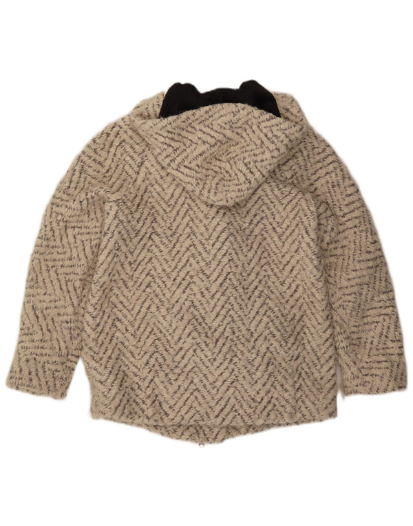 Cappotto oversize con cappuccio da donna Max & Co. UK 6 XS Chevron bianco sporco