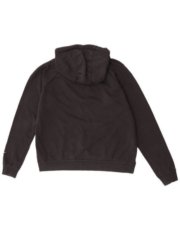 Felpa con cappuccio grafica Nike da uomo in cotone nero medio