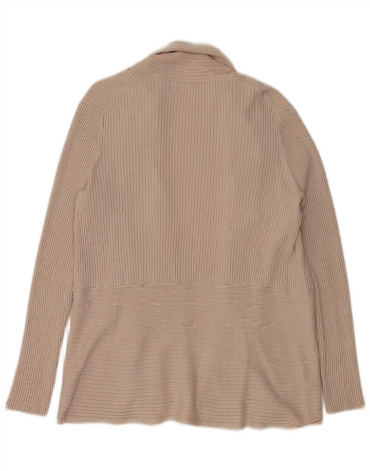 Maglione cardigan aperto oversize da donna John Lewis UK 16 Large Beige Viscosa