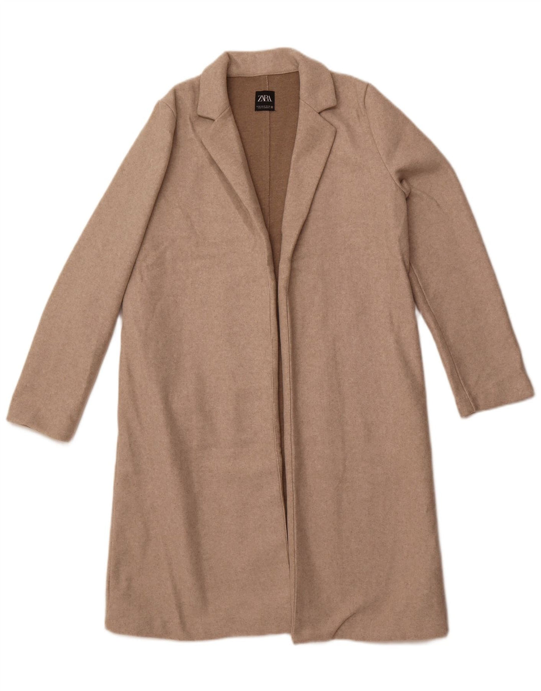 Soprabito Aperto da Donna ZARA UK 14 Beige Medio