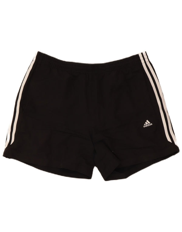 Pantaloncini sportivi ADIDAS Climalite da uomo grandi in poliestere nero