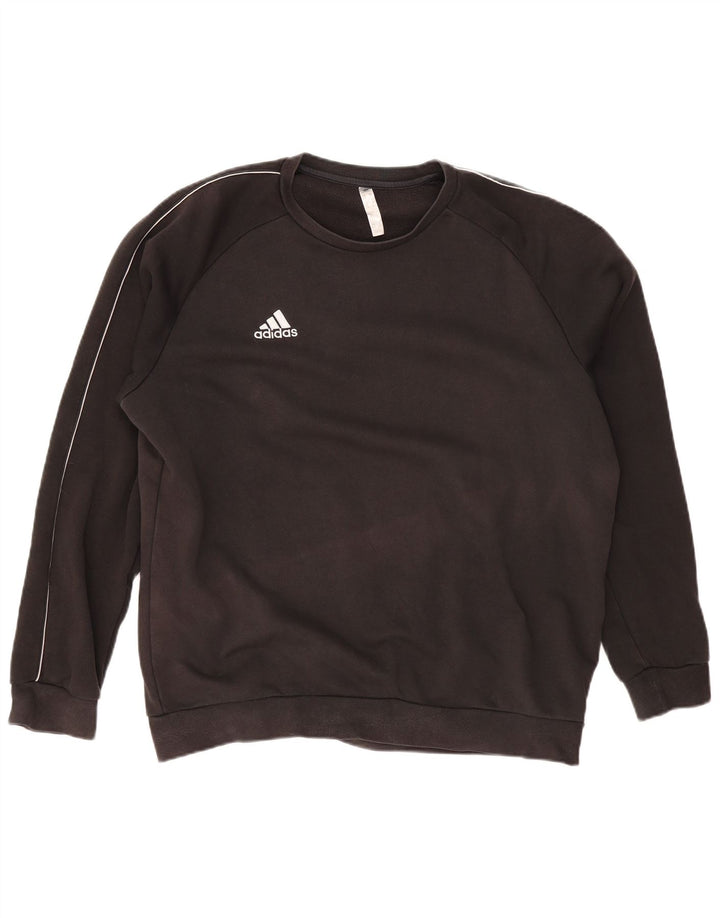 Felpa ADIDAS da uomo maglione XL cotone nero