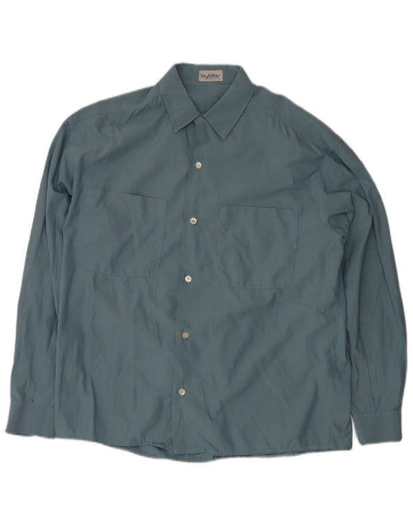Camicia da uomo Byblos taglia 48 2XL cotone blu