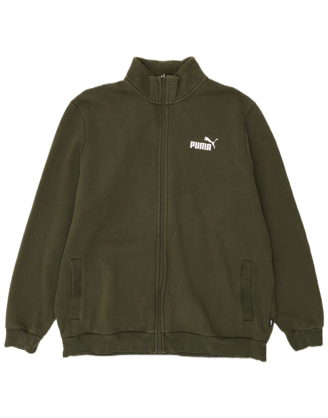 Giacca da ginnastica da uomo PUMA XL in cotone kaki